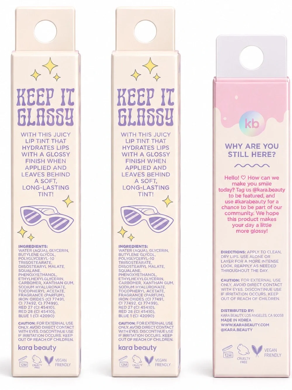 Kara Beauty Hydrating Lip Oil & Tint + free gift